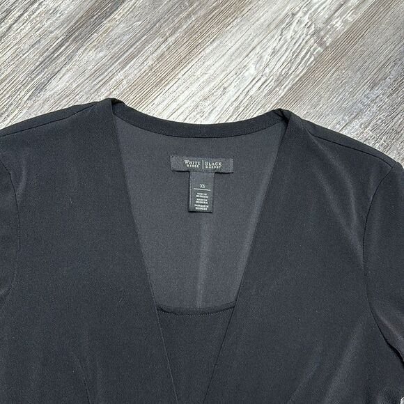 WHITE HOUSE | BLACK MARKET • XS • black • lined • 3/4 sleeve • woman’s top - Picture 2 of 10